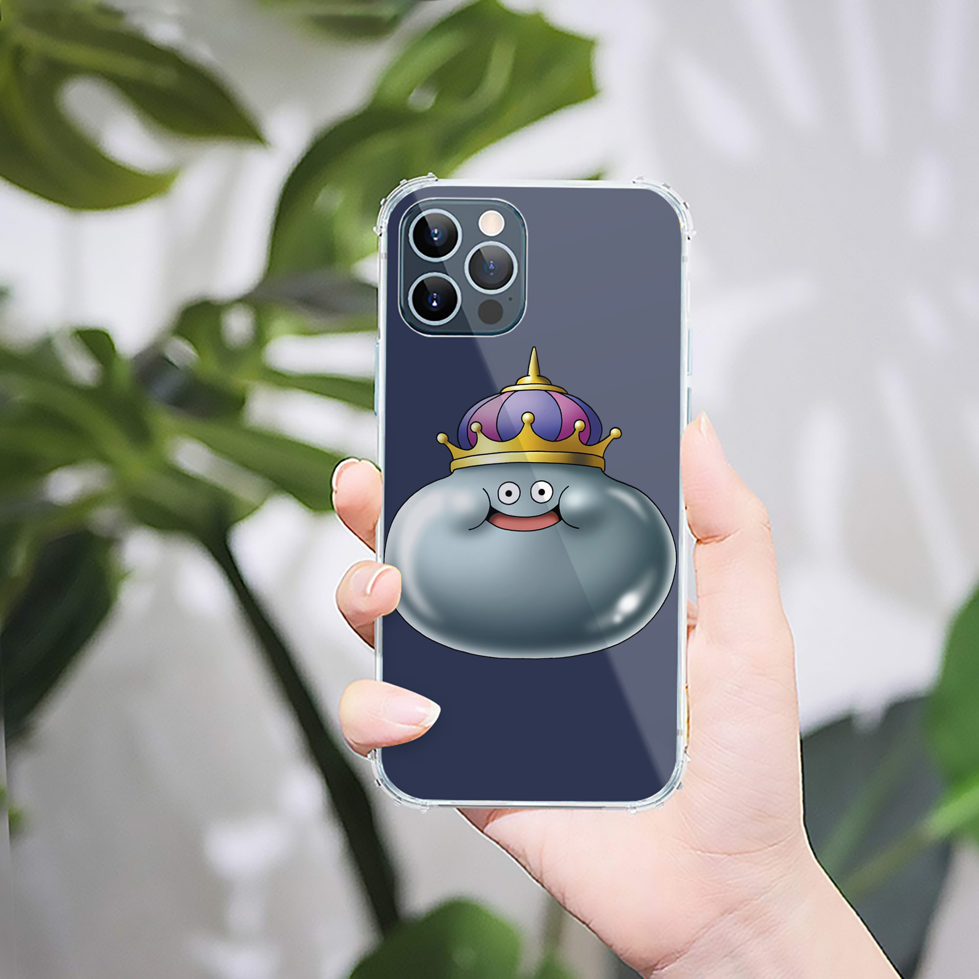 （画像用） ドラゴンクエスト Doragon Kuesuto Dragon Quest 【iPhone 12シリーズ対応】透明スマホケース（クリアソフトケース）